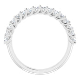 Platinum 3/4 CTW Natural Diamond Anniversary Band